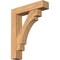 Ekena Millwork Merced Block Smooth Bracket w/ Offset Brace, Western Red Cedar, 7 1/2"W x 34"D x 42"H BKT0806X34X42MRC05SWR - alternate 1